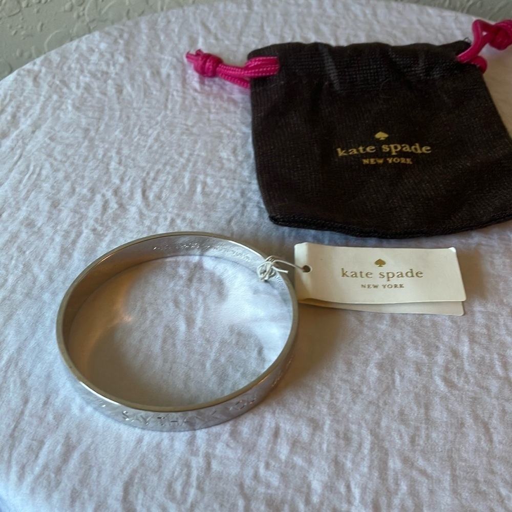 Kate Spade: Silver Tone Bracelet- “Mom Said So”-